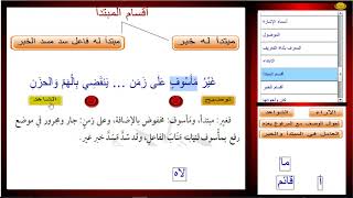 لغة عربية / نحو / أقسام المبتدأ / الآراء والشواهد في المبتدأ والخبر