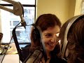 kathy murphy, iridologist, visits zito and jen to read their eyes and tell them about their health.