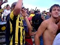 Batucada hinchada Peñarol al final del partido