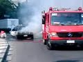 car fire in Athens car fire in Athens