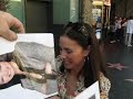 actress mimi rogers was down in hollywood to attend the earth premiere on april 18,2009. mimi refused to sign a picture that showed a little bit too much of her breasts!