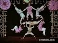 Optical illusion in acrobats