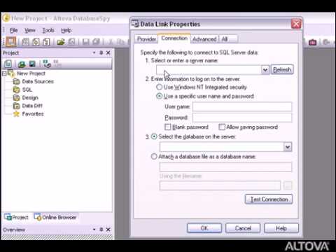 Database Connections with Altova DatabaseSpy Database Connections with Altova DatabaseSpy