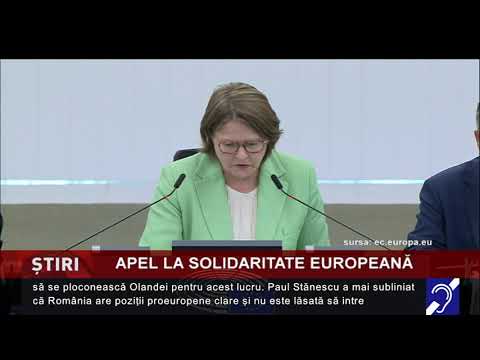 Apel la solidaritate europeană