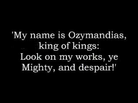 OZYMANDIAS OF EGYPT  by  Percy ...