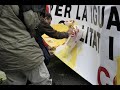 [Maulets] Acci� a la pancarta de CCOO i UGT