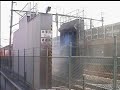 373系東海洗車シーンin静岡車両区連絡線