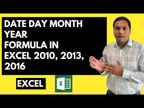 how to use the year function in excel