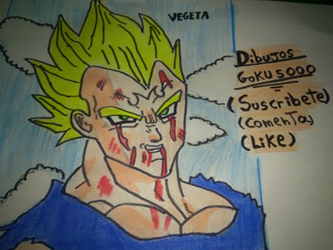 how to draw dragon ball z majin vegeta