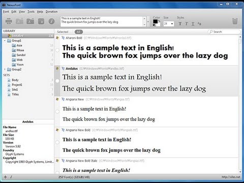 Nexus Font Manager Review & Demo - Organize Your Fonts