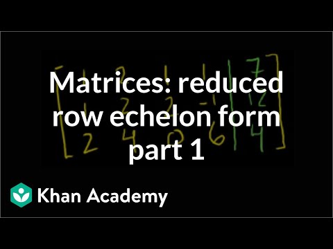 how to turn equations into matrices