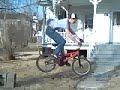 Ricky jumping sinder blocks off a stump jump Ricky jumping sinder blocks off a stump jump