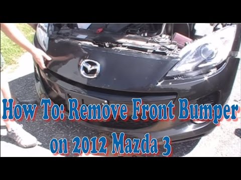 How To: Remove Front Bumper on 2012 Mazda 3