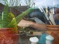 ben washing his hair