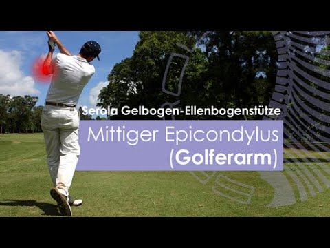 ● Gel Arc-Ellenbogenbandage von Serola: Mediale Epicondylitis (GolferEllenbogen)