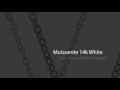 Moissanite 14k White Gold Four-Prong Slide Pendant