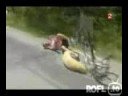 tour de france: hund wird �berfahren