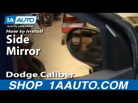 How To Install Replace Broken Side Rear View Mirror 2007-12 Dodge Caliber