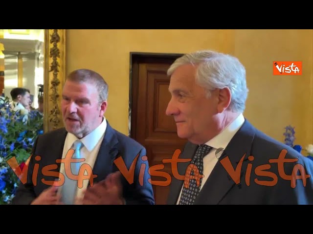 4 Luglio, Tajani a Villa Taverna incontra l'Ambasciatore Usa Fertitta