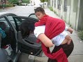 baby back wrap cross carry, no wrap ends touching ground