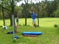 Slackline Frontflip dismount