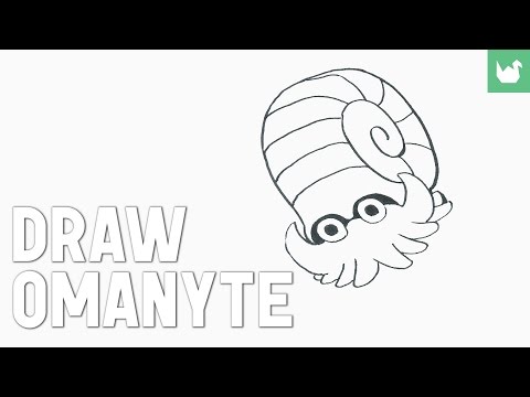 how to draw omanyte
