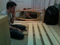 ikea futon construction in 2 minutes