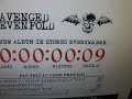 New Avenged Sevenfold CD Countdown
