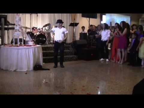 Kenichi Ebina at a wedding reception