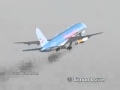 757 airplane bird strike (engine failure)