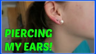 YOU PIERCED YOUR EARS?!