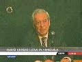 Mario Vargas Llosa en Venezuela