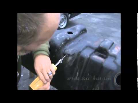 how to repair plastic fuel tank