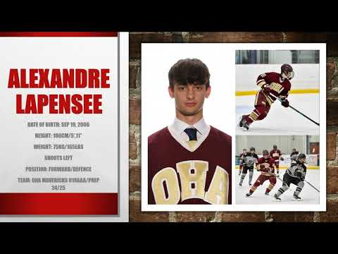 Alexandre Lapensee #16 OHA Hockey U18AAA/Prep Highlights 2024