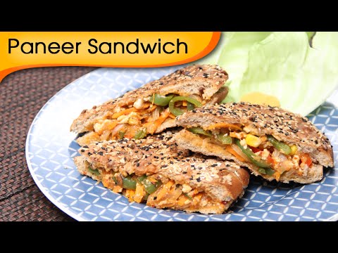 Paneer Grilled Sandwich – Quick And Healthy Breakfast / Lunch Box / Snack Recipe By Ruchi Bharani