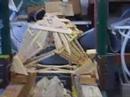 2007-2008 physics i bridge project, moorestown friends school. the bridge held 4800 lbs. in a hydraulic press. rob, dr�her, and rob.