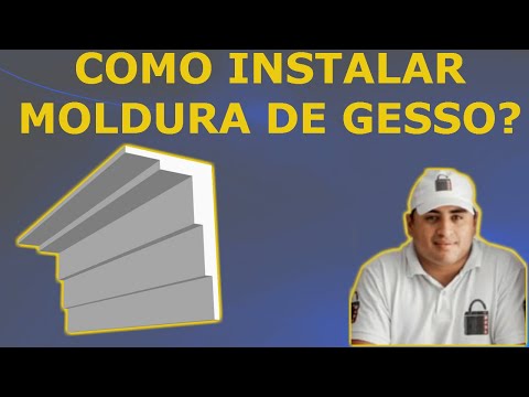 aplicar gesso - ensina a colocar moldura www.qualosegredodogesso.com.br.