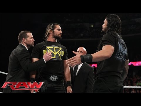 Roman Reigns interrupts Seth Rollins: Raw, March 2, 2015