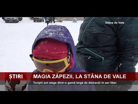 Magia zăpezii, la Stâna de Vale