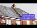 Solar power: an introduction
