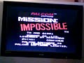 yet another nes review i was requested to do. mission impossible. i have no idea what i was doing on the game so sorry for the crappy review. the video ended quick because i film with my phone and a friend called me so the video cut off. sorry about that.