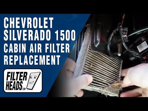Cabin air filter replacement- Chevrolet Silverado 1500