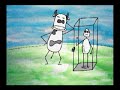 an animation using watercolors, photoshop, and flash that i (vegetarian) made based on a story by my friend katherine (meateater). for a quicktime version go to butterforfilm.com