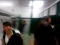 lauqhinq in the bathroom