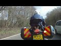 Pirbright twisties, round two and half times, so I am told, this was just such great fun, thank you Alec & Mike. The enjoyment of motorcycling, bends and corners.