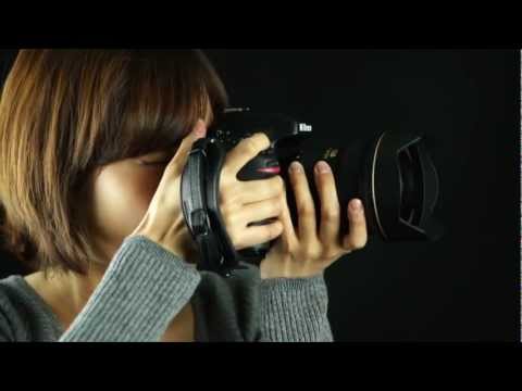 how to strap a nikon camera