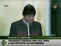 Evo Morales, diálogo prefectos, prefecto de tarija monta show mediático Bolivia, rechazo a informe de EEUU en lucha antidroga - 17 Sept 2008