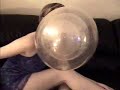 Girl blowing a bubble Girl blowing a bubble