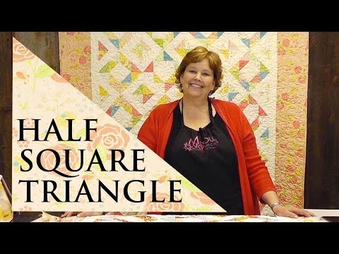 Half Square Triangle Quilt Using the the Four Seasons Block
