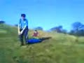 grass sliding